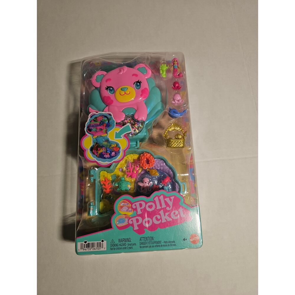 Polly Pocket Mama & Baby Bear Compact Playset NEW SEALED